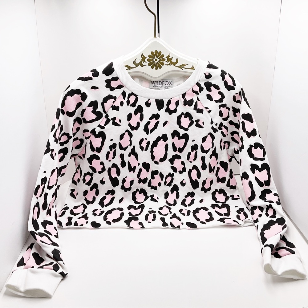 🆕{Wildfox} Leopard Print Crewneck Sweater